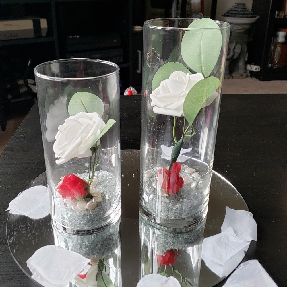 Faux Flower Centerpiece